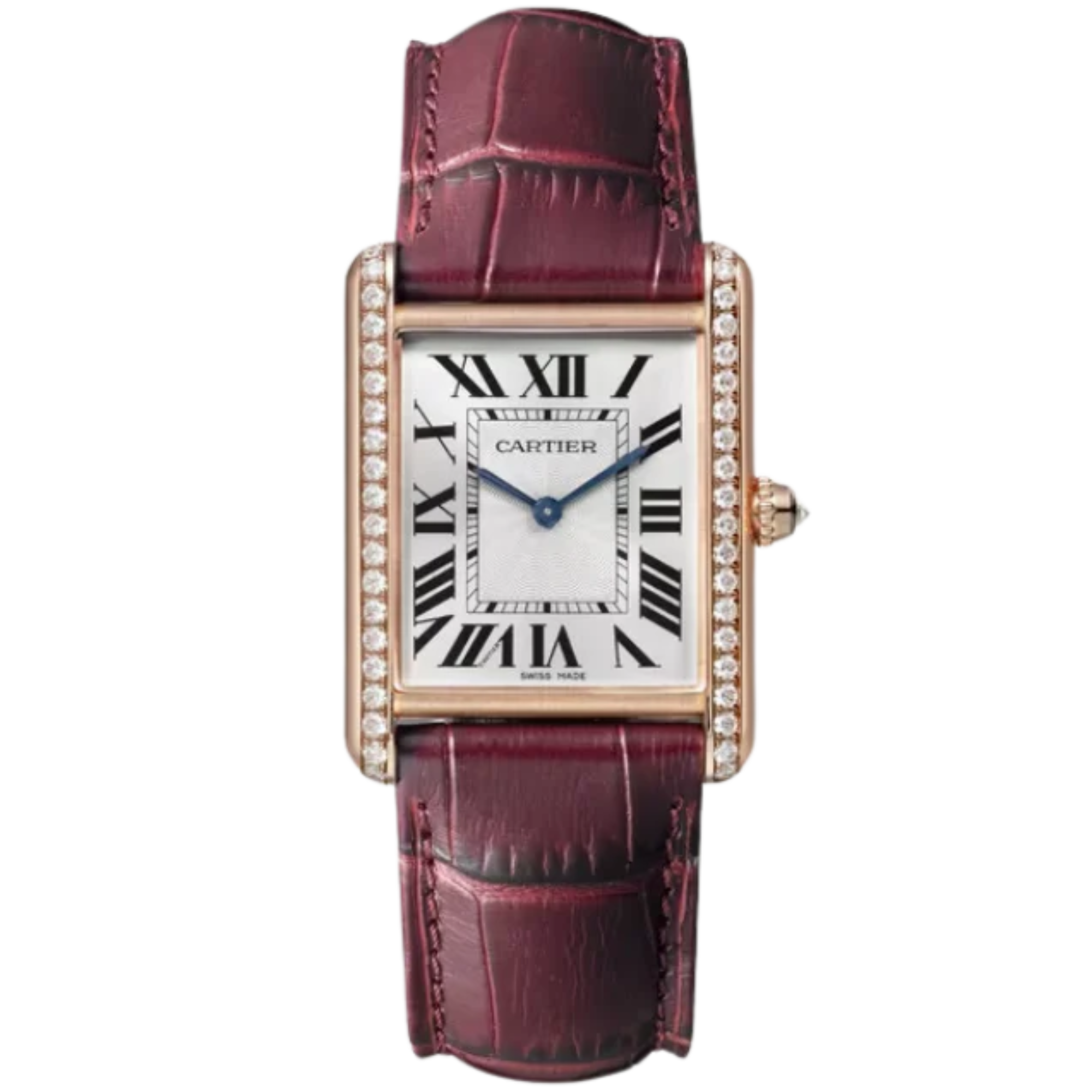 TANK 34 mm LOUIS CARTIER WATCH SILVER ROSE GOLD - Cartier