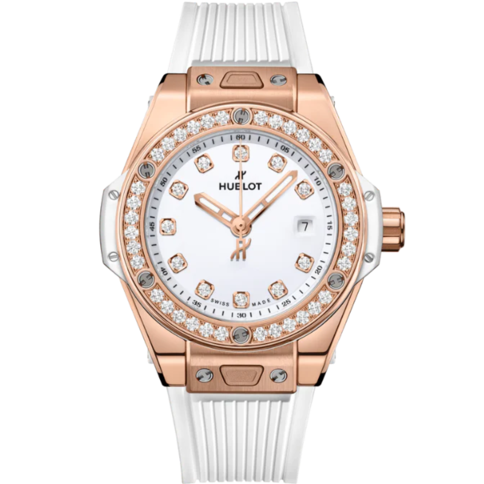 Big Bang 33mm ONE CLICK KING GOLD WHITE DIAMONDS MARKERS - Hublot