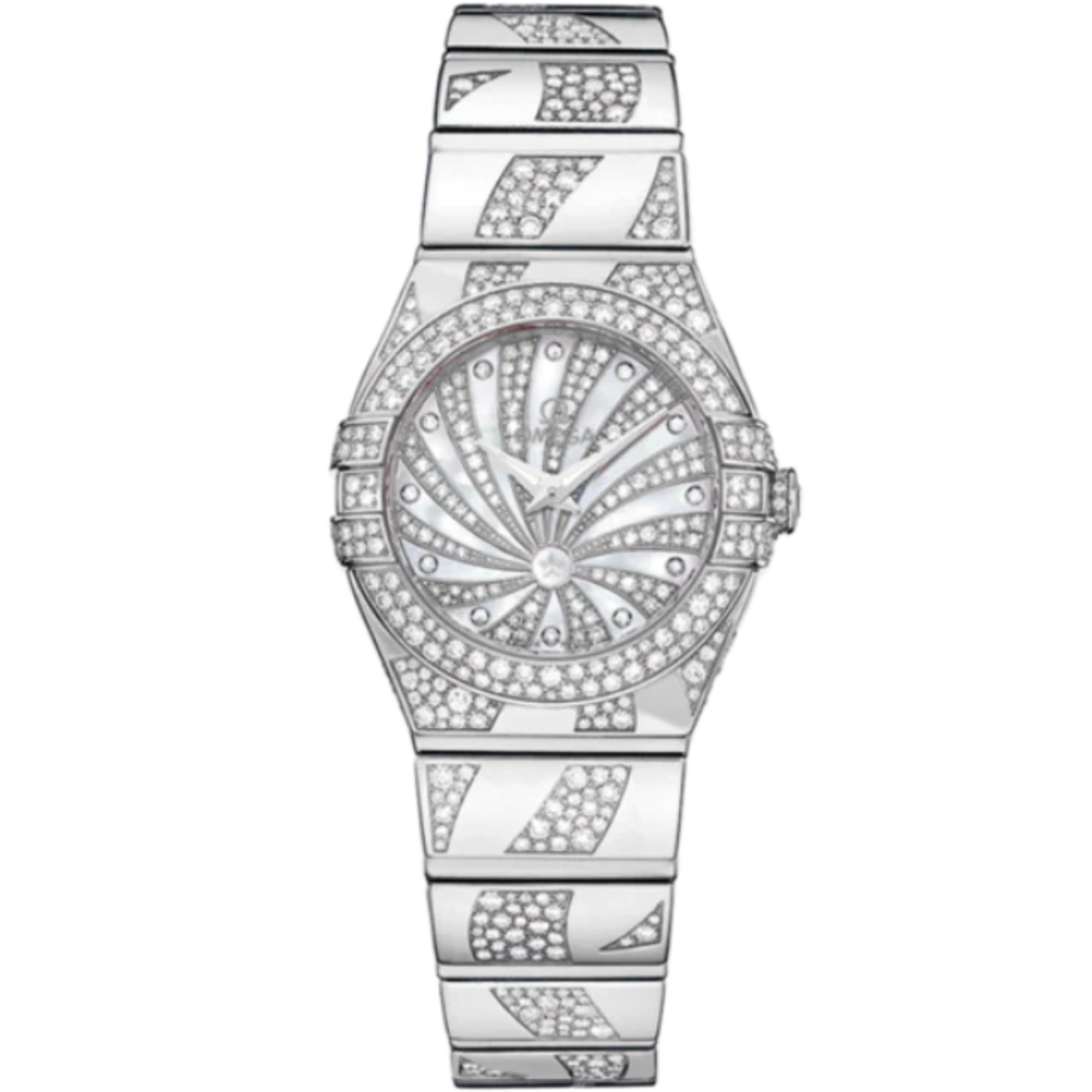 CONSTELLATION 24 MM WHITE GOLD WITH WHITE DIAL - Omega