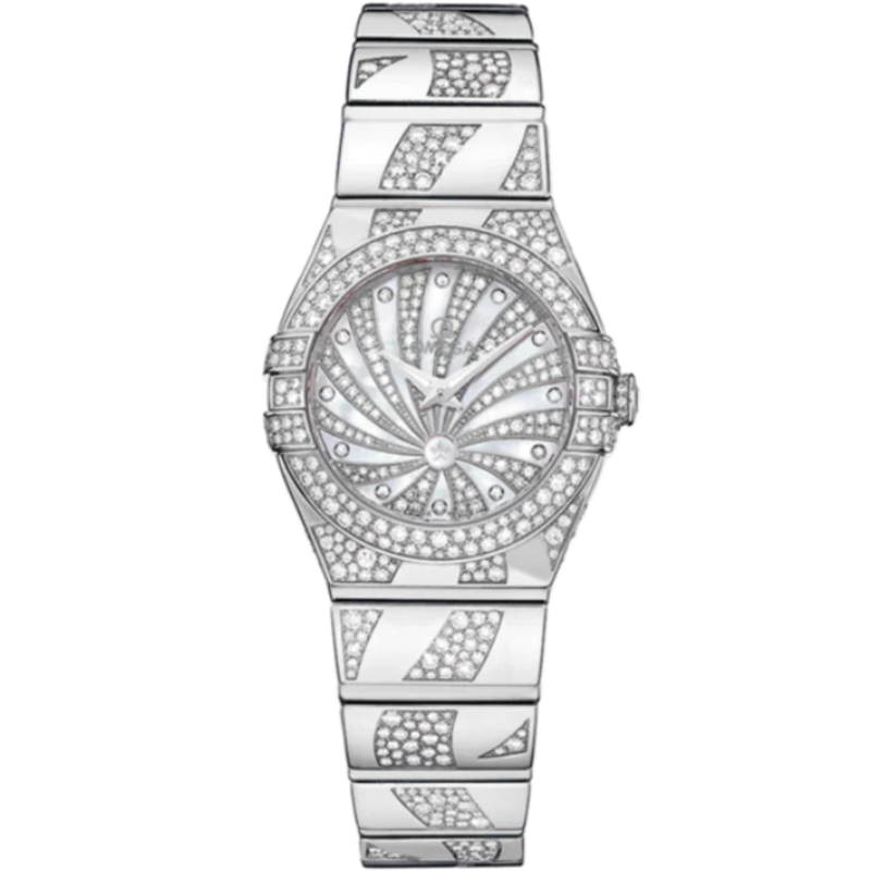 CONSTELLATION 24 MM WHITE GOLD WITH WHITE DIAL - Omega