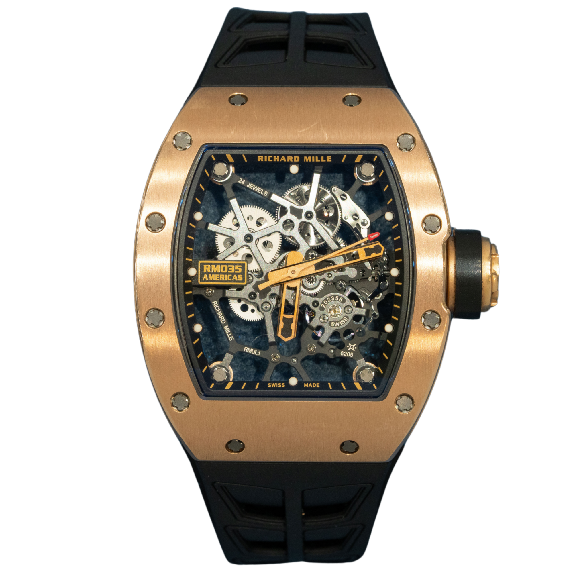Richard Mille RM035 Rafael Nadal "Americas Edition" Rose Gold Skeleton Gold Toro (Limited 50 Pieces) - Richard Mille