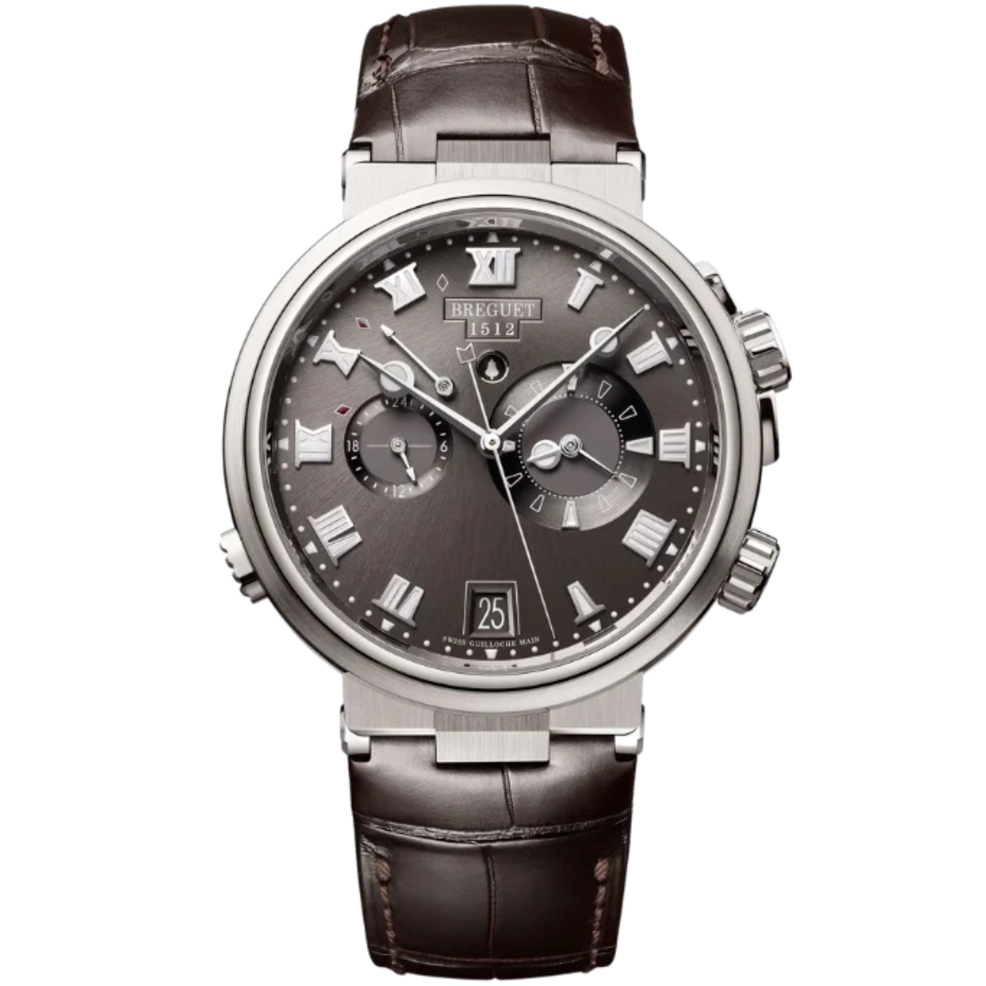 MARINE ALARME MUSICALE 5547 40 MM TITANIUM WITH SUNBURST SLATE GREY DIAL - Breguet