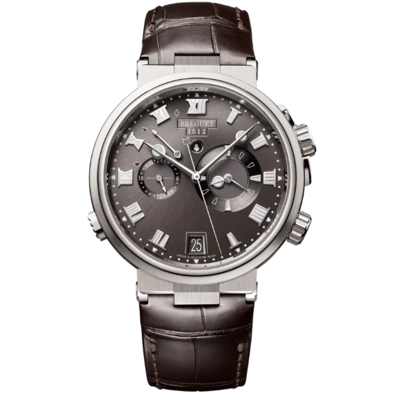 MARINE ALARME MUSICALE 5547 40 MM TITANIUM WITH SUNBURST SLATE GREY DIAL - Breguet