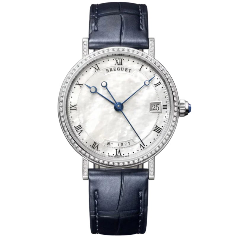 CLASSIQUE 9068 33 MM WHITE GOLD WITH MOTHER OF PEARL DIAL - Breguet