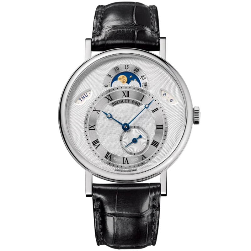CLASSIQUE CALENDRIER 7337 39 MM WHITE GOLD WITH SILVER DIAL - Breguet