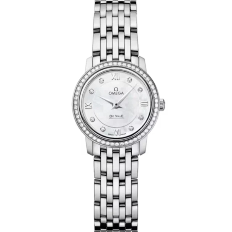 DE VILLE PRESTIGE 24 MM STAINLESS STEEL WITH MOTHER OF PEARL DIAL - Omega