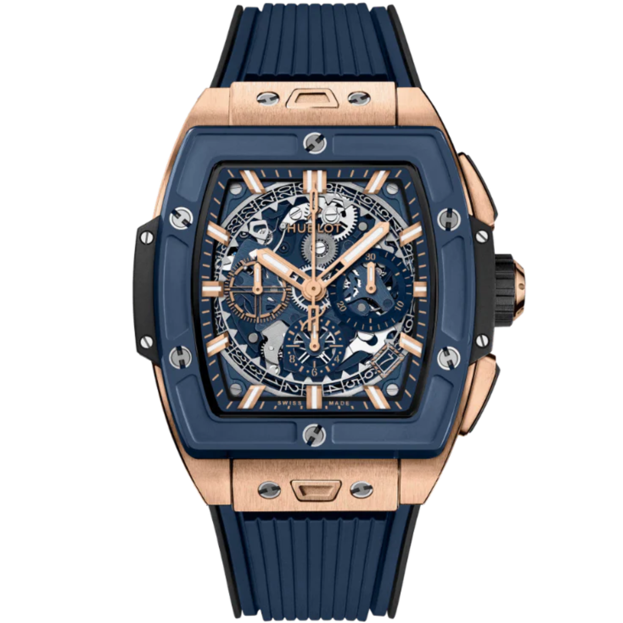SPIRIT OF BIG BANG 42 MM KING GOLD BLUE CERAMIC - Hublot