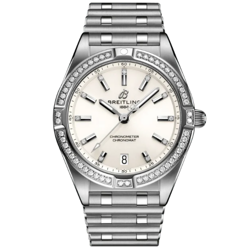 CHRONOMAT 32 MM STAINLESS STEEL WITH WHITE DIAL - Breitling