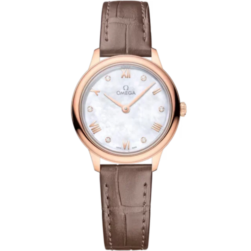 DE VILLE PRESTIGE 27 MM SEDNA™ GOLD WITH MOTHER OF PEARL DIAL - Omega