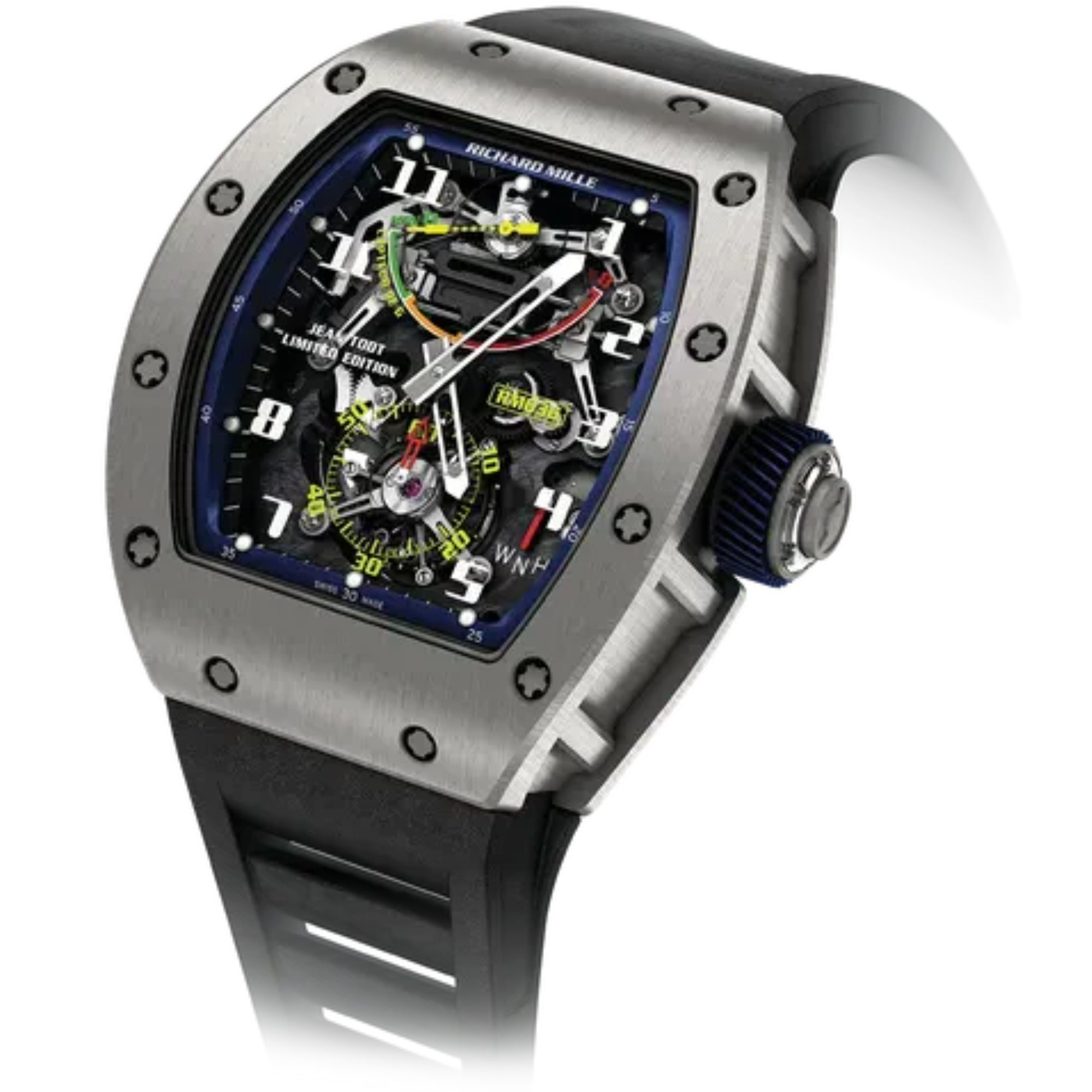 RM 036 Tourbillon Jean Todt Rubber Strap Titanium Case - Richard Mille