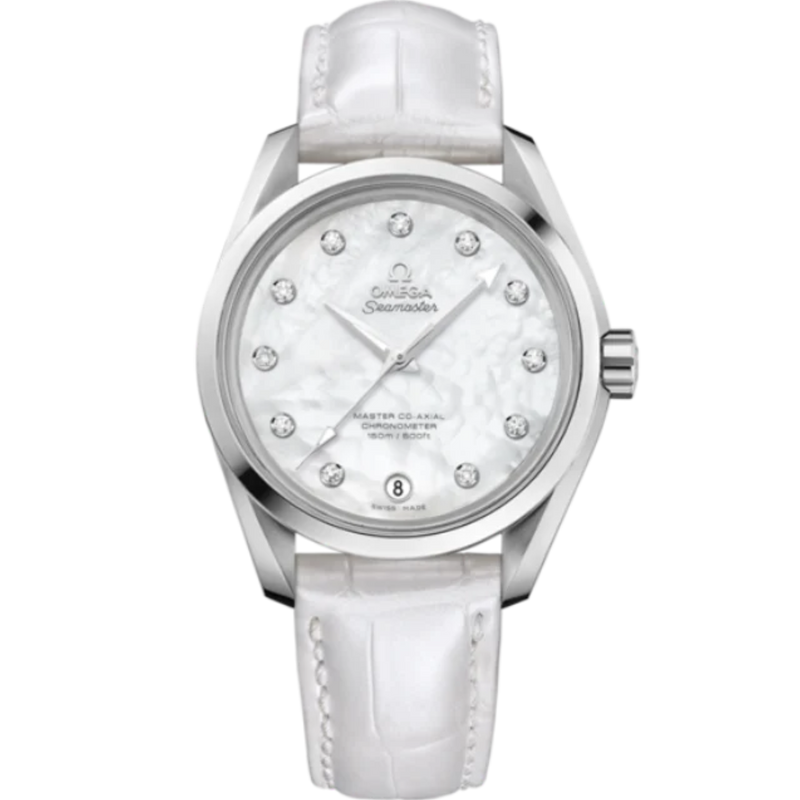 SEAMASTER AQUA TERRA 150M 38 MM STAINLESS STEEL WITH MOTHER OF PEARL DIAL - Omega