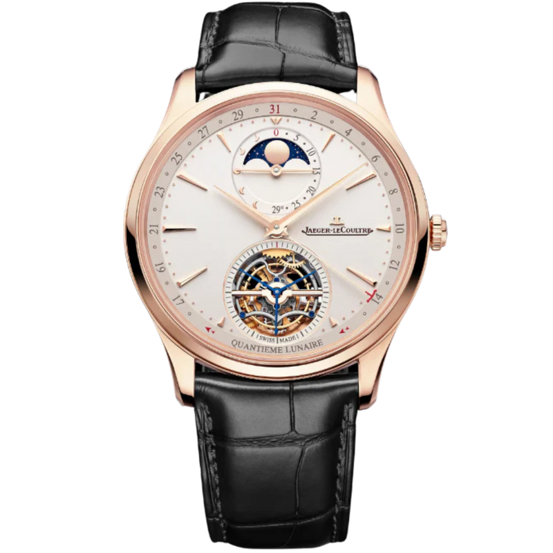 MASTER ULTRA THIN TOURBILLON MOON 41 MM 18K ROSE GOLD WITH EGGSHELL BEIGE DIAL - Jaeger-LeCoultre