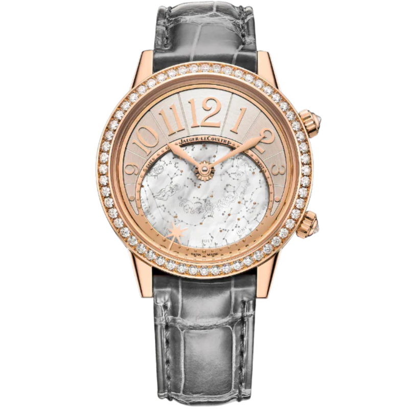 RENDEZ-VOUS JEWELLERY CELESTIAL 37 MM 18K ROSE GOLD WITH SILVER GREY DIAL - Jaeger-LeCoultre