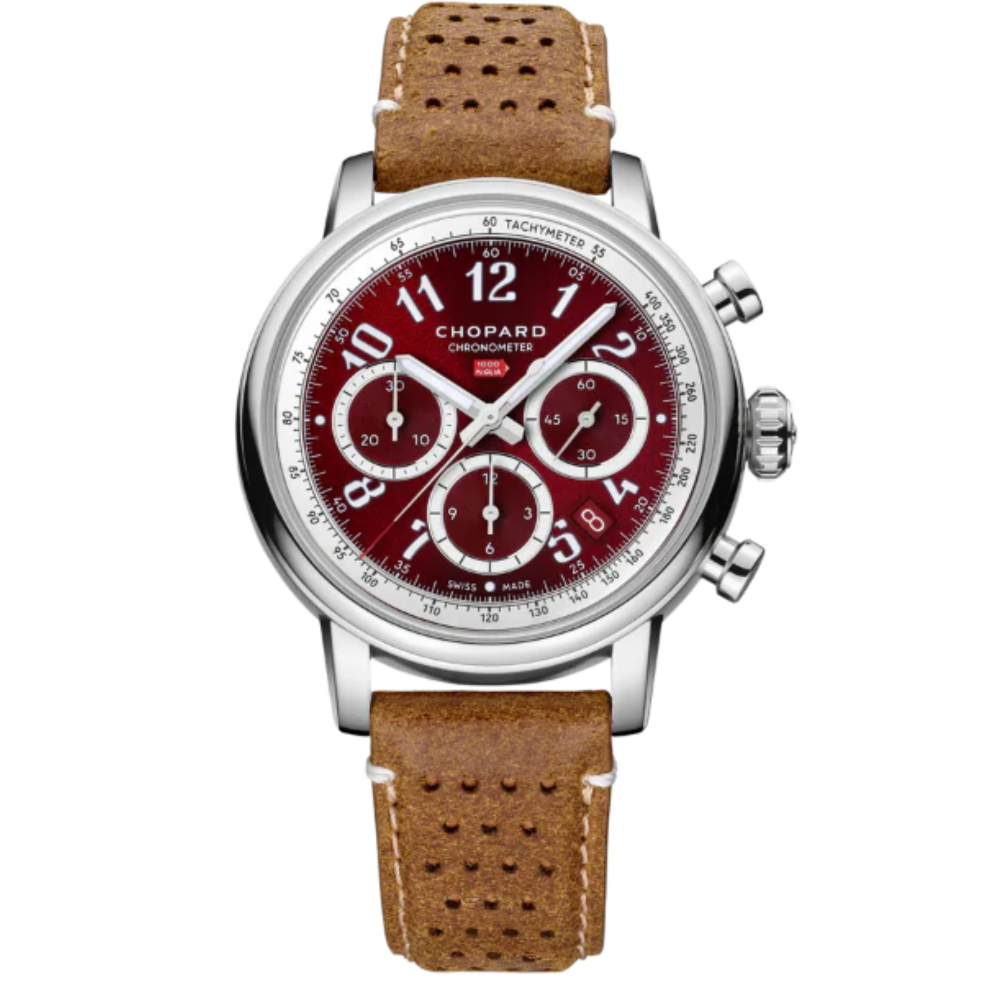 MILLE MIGLIA CLASSIC CHRONOGRAPH 40 MM CHOPARD LUCENT STEEL™ WITH "ROSSO AMARENA" RED DIAL - Chopard
