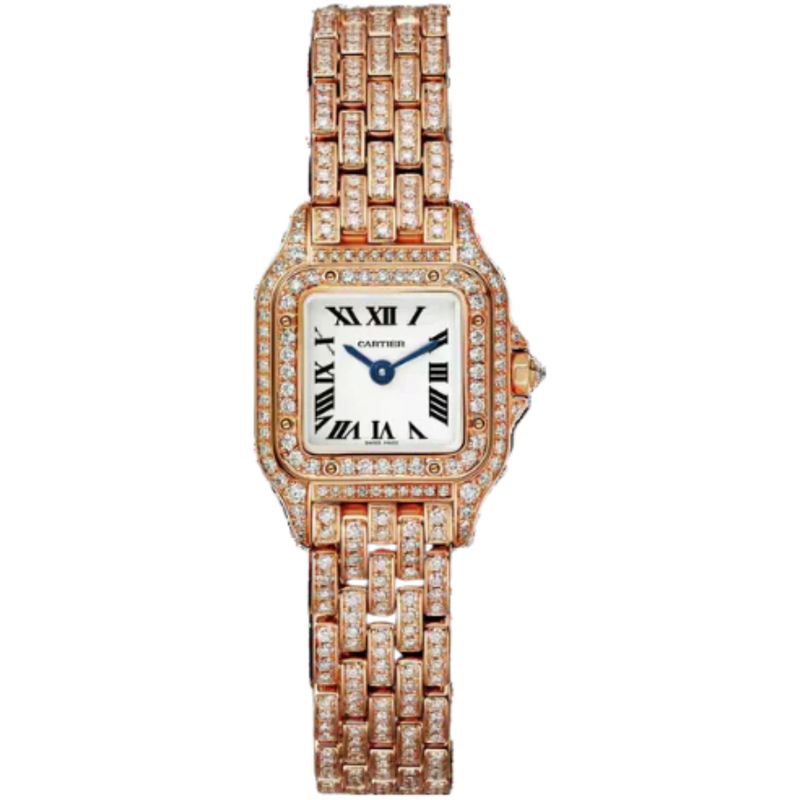 PANTHERE DE CARTIER  25 MM ROSE GOLD WITH SILVER DIAL - Cartier