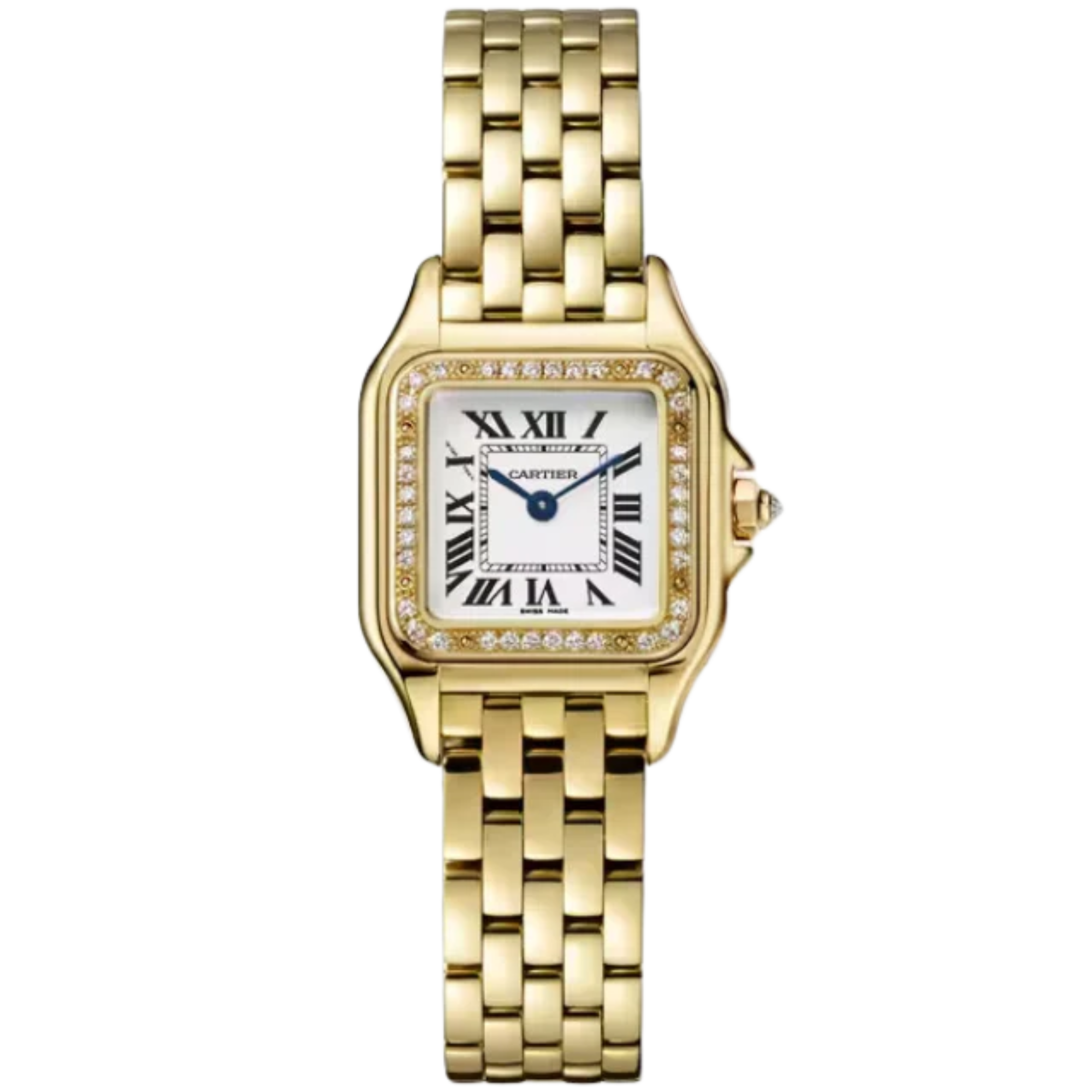 PANTHERE DE CARTIER 30 MM 18K YELLOW GOLD WITH SILVER DIAL - Cartier