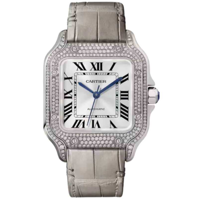SANTOS 35 MM DE CARTIER 18K WHITE GOLD - Cartier