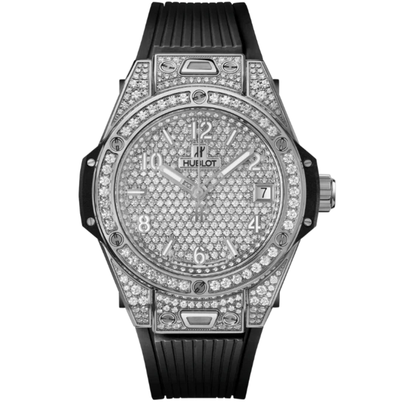 Big Bang 39mm ONE CLICK STEEL FULL PAVÉ - Hublot