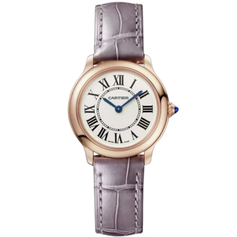 RONDE LOUIS DE CARTIER 29 MM 18K ROSE GOLD WITH SANDBLASTED BEIGE DIAL - Cartier