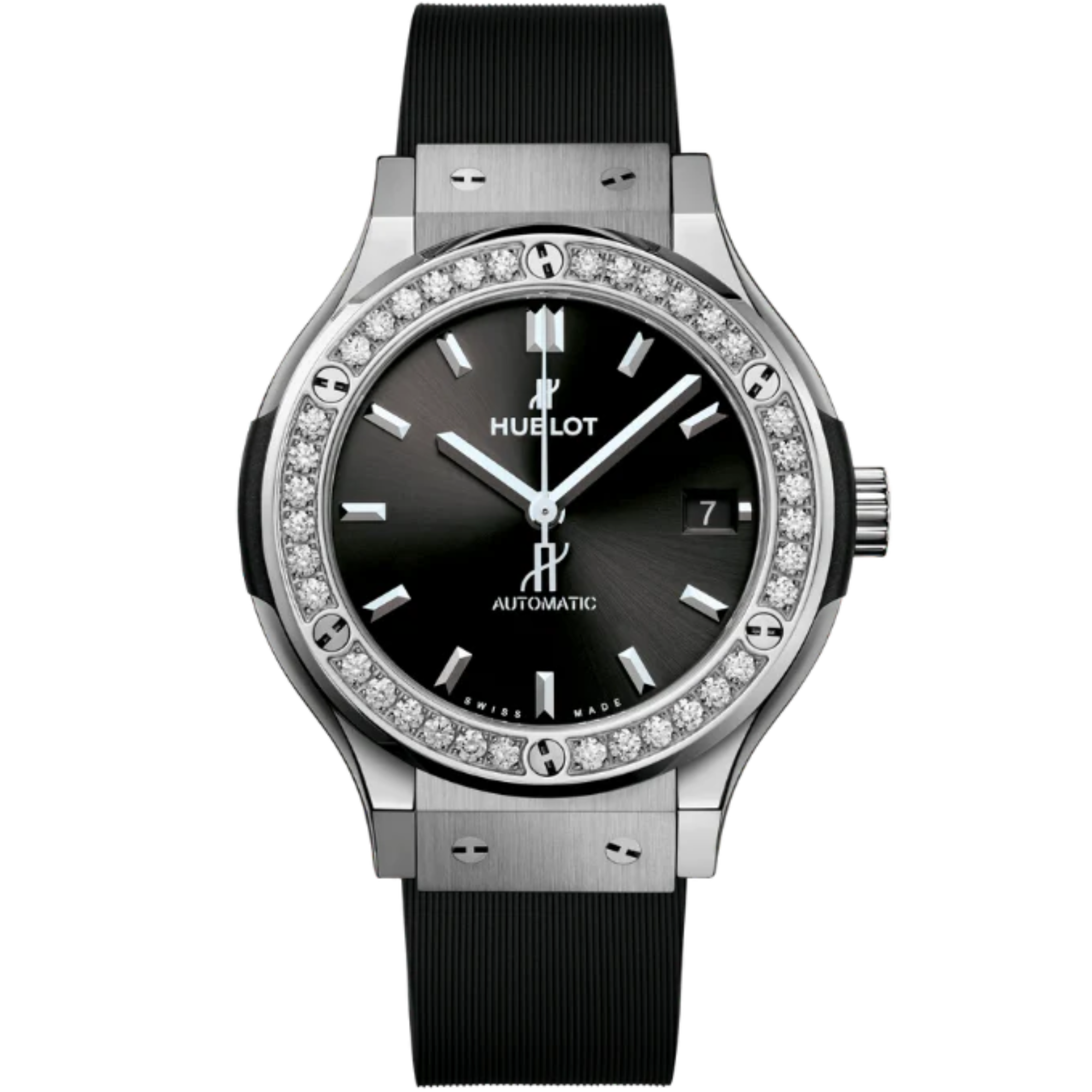 CLASSIC FUSION 3-HANDS 38MM TITANIUM DIAMONDS - Hublot