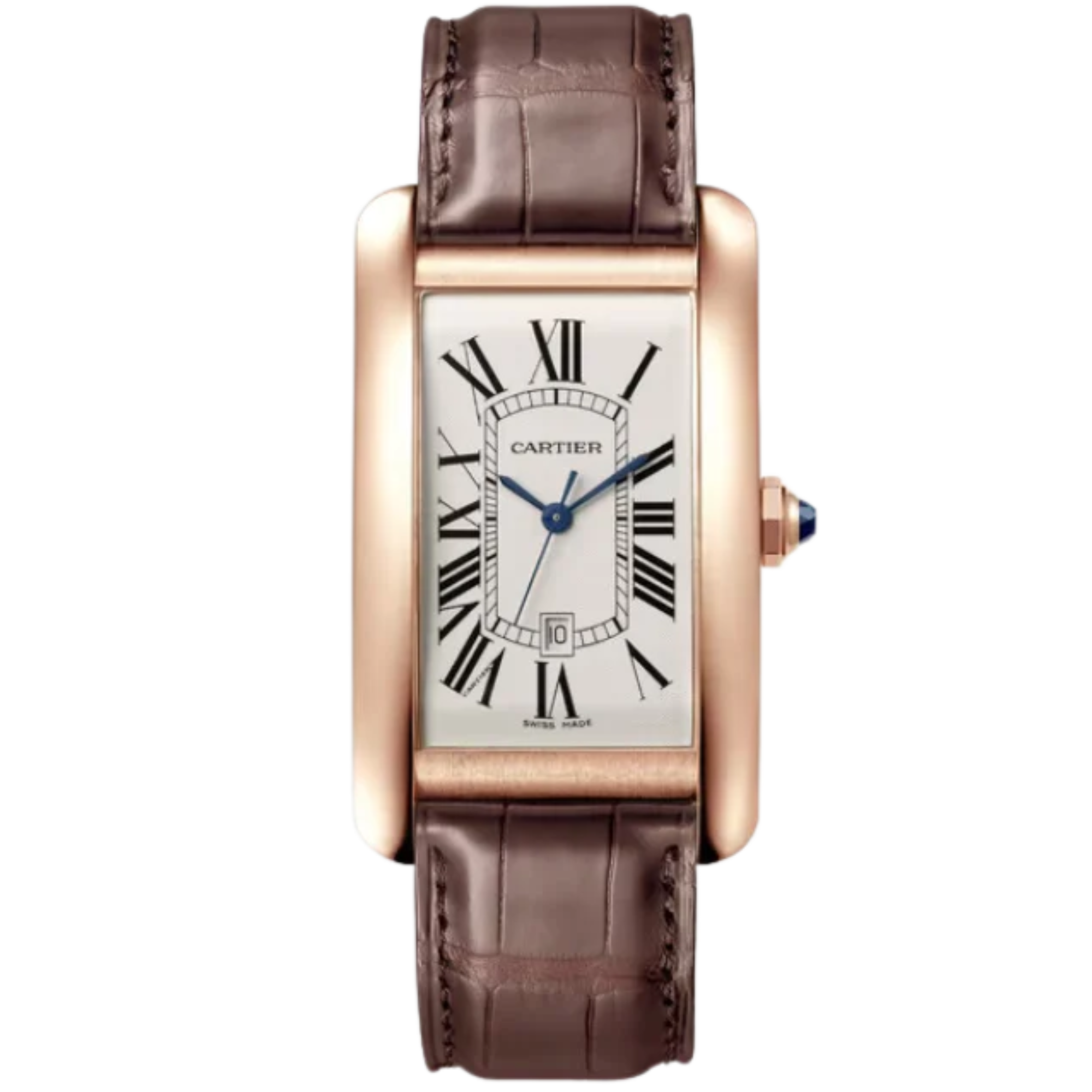 TANK 45 mm AMÉRICAINE WATCH SILVER ROSE GOLD - Cartier