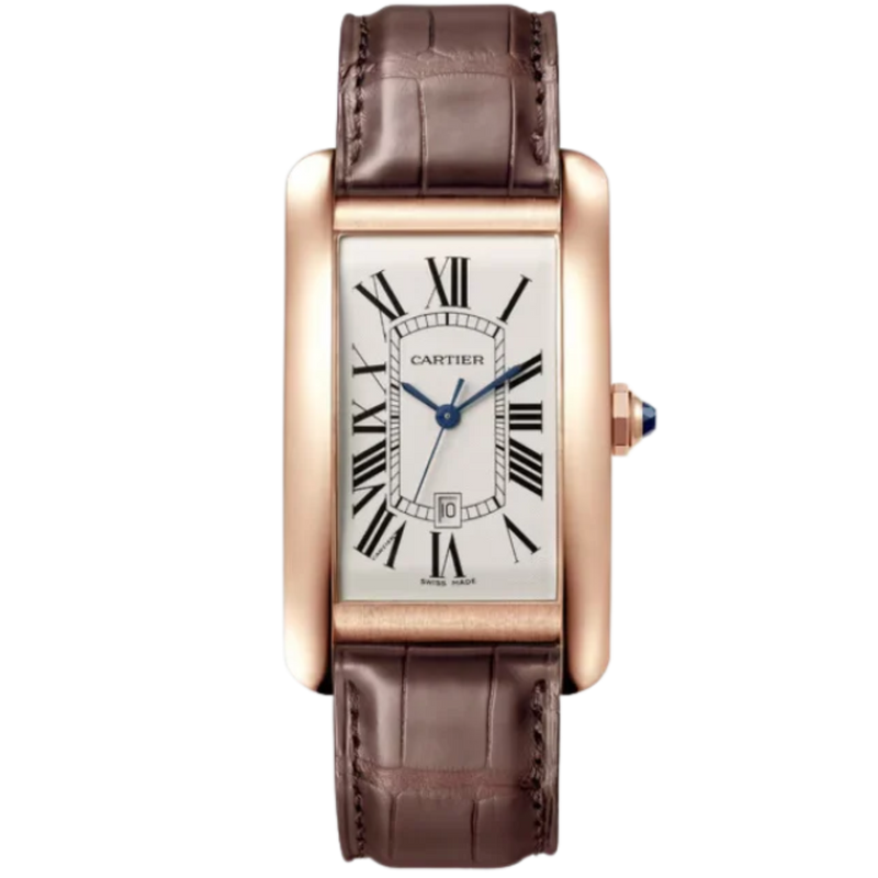 TANK 45 mm AMÉRICAINE WATCH SILVER ROSE GOLD - Cartier
