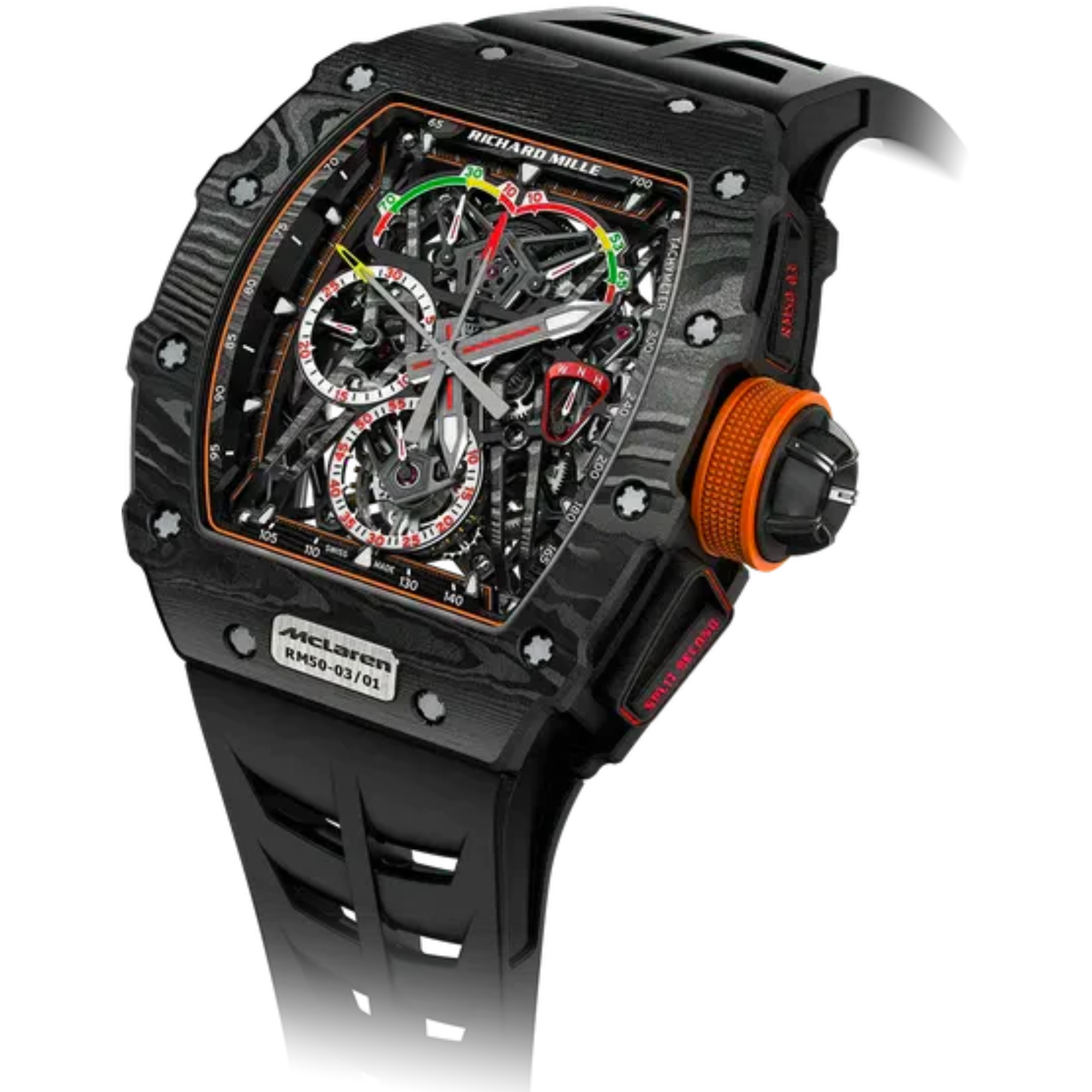 RM 50-03 Tourbillon Split-Seconds Chronograph McLaren F1 Rubber Strap TPT Carbon Case - Richard Mille