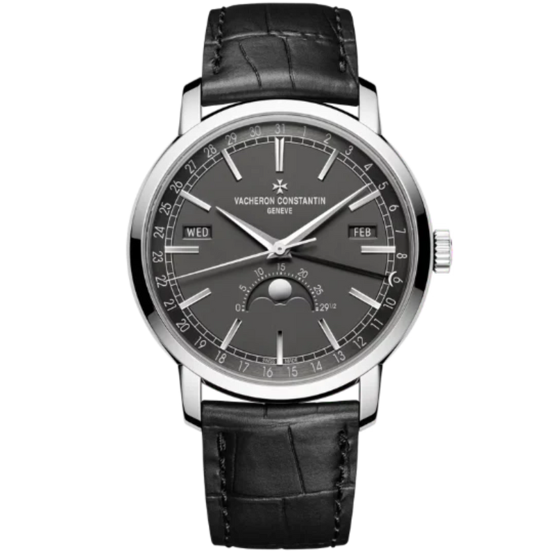 TRADITIONNELLE COMPLETE CALENDAR 41 MM 18K WHITE GOLD WITH BLACK BRASS DIAL - Vacheron Constantin