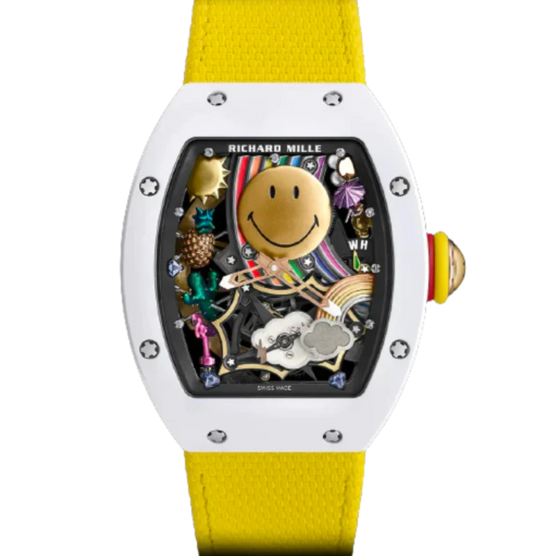 RM 88 Smiley Automatic Yellow Bracelet Rose Gold Case - Richard Mille