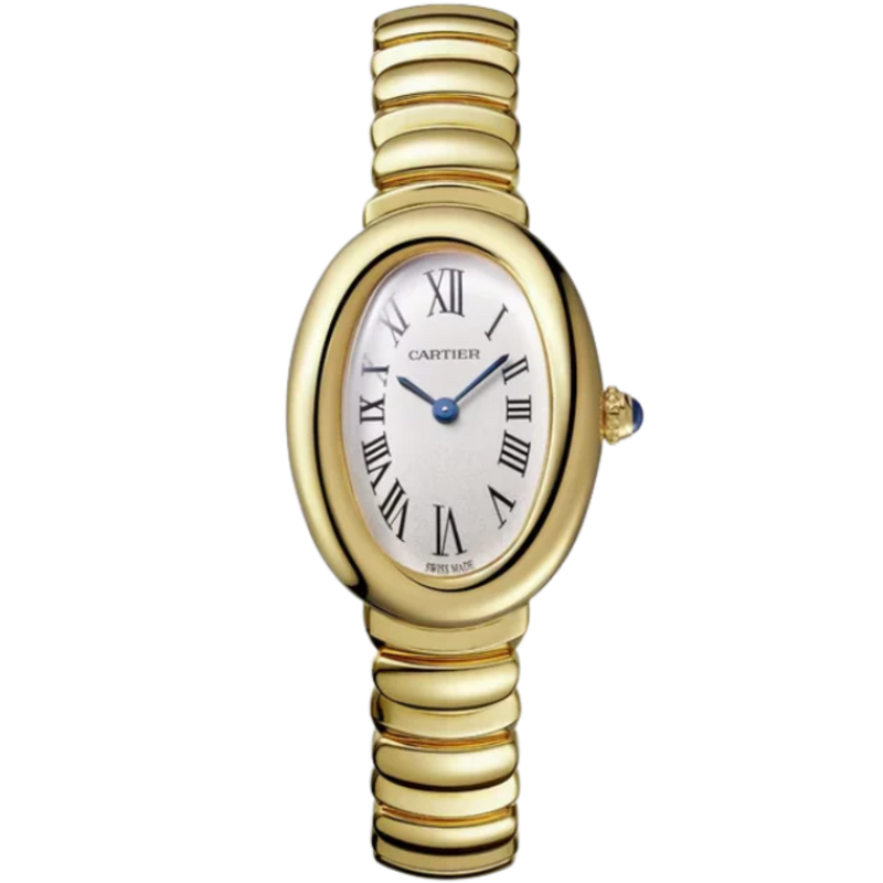 BAIGNOIRE DE CARTIER 31 MM 18K YELLOW GOLD WITH SILVER DIAL - Cartier