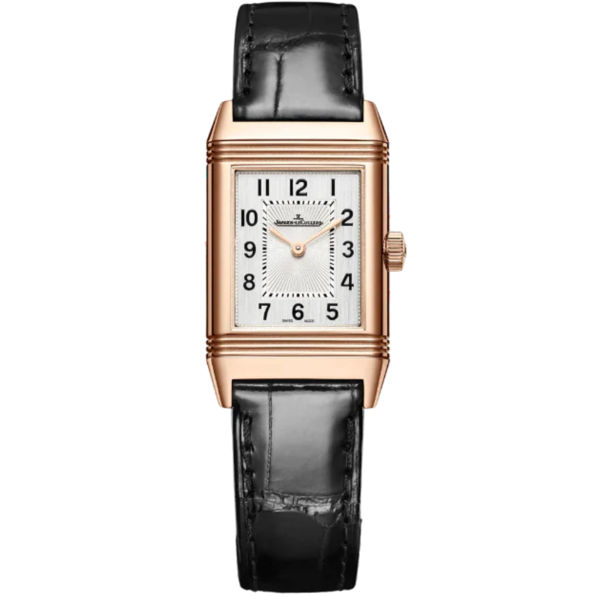 REVERSO CLASSIC MONOFACE 36 MM 18K ROSE GOLD WITH SILVER GREY DIAL - Jaeger-LeCoultre