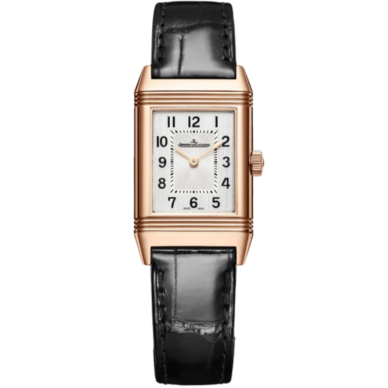 REVERSO CLASSIC MONOFACE 36 MM 18K ROSE GOLD WITH SILVER GREY DIAL - Jaeger-LeCoultre