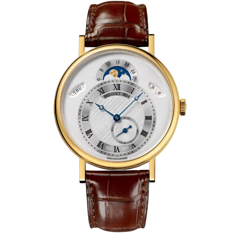 CLASSIQUE CALENDRIER 7337 39 MM YELLOW GOLD WITH SILVER DIAL - Breguet
