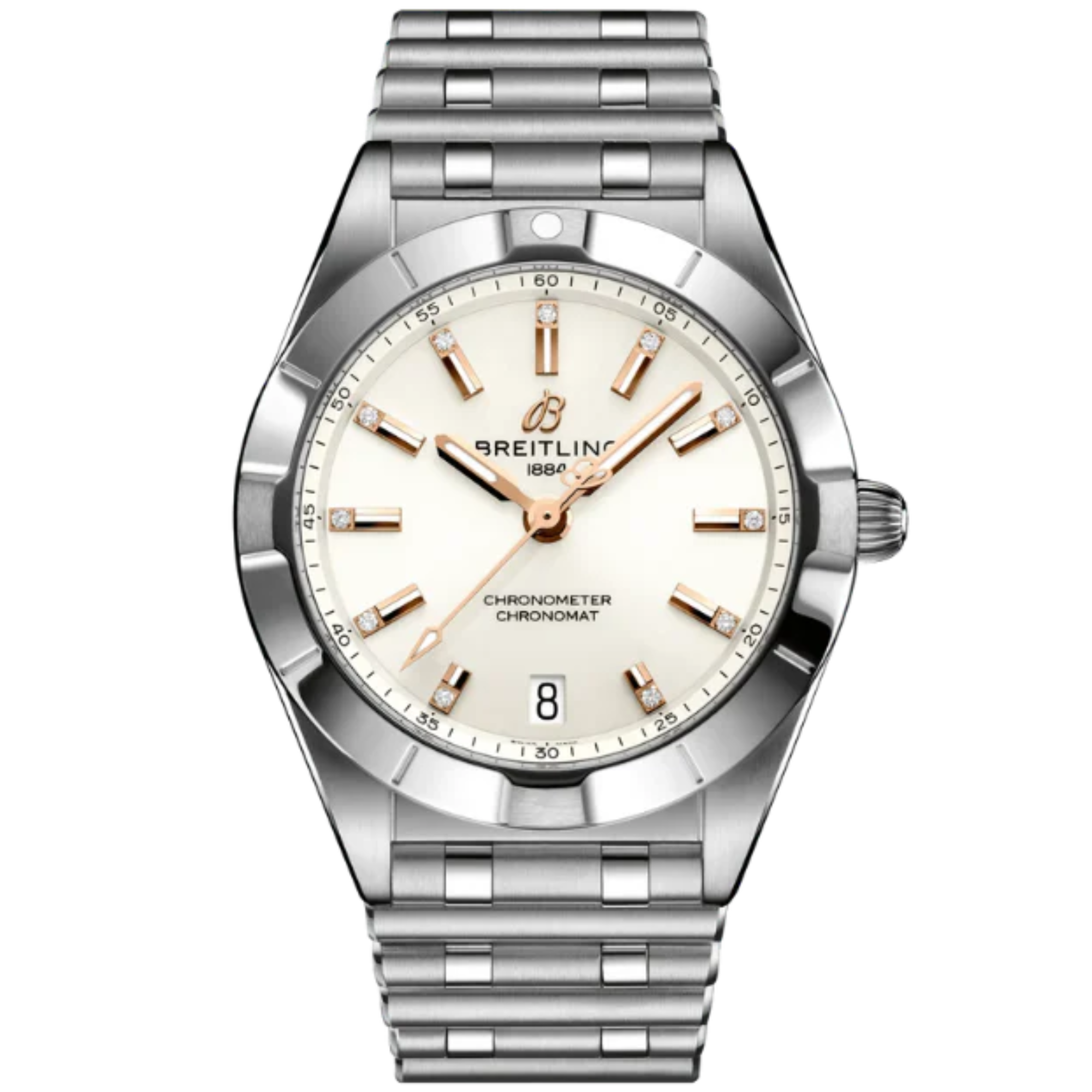 CHRONOMAT 32 MM STAINLESS STEEL WITH WHITE DIAL - Breitling