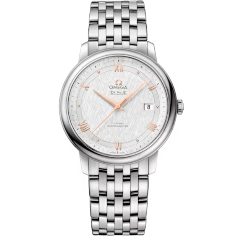 DE VILLE PRESTIGE 39 MM STAINLESS STEEL WITH SILVER DIAL - Omega