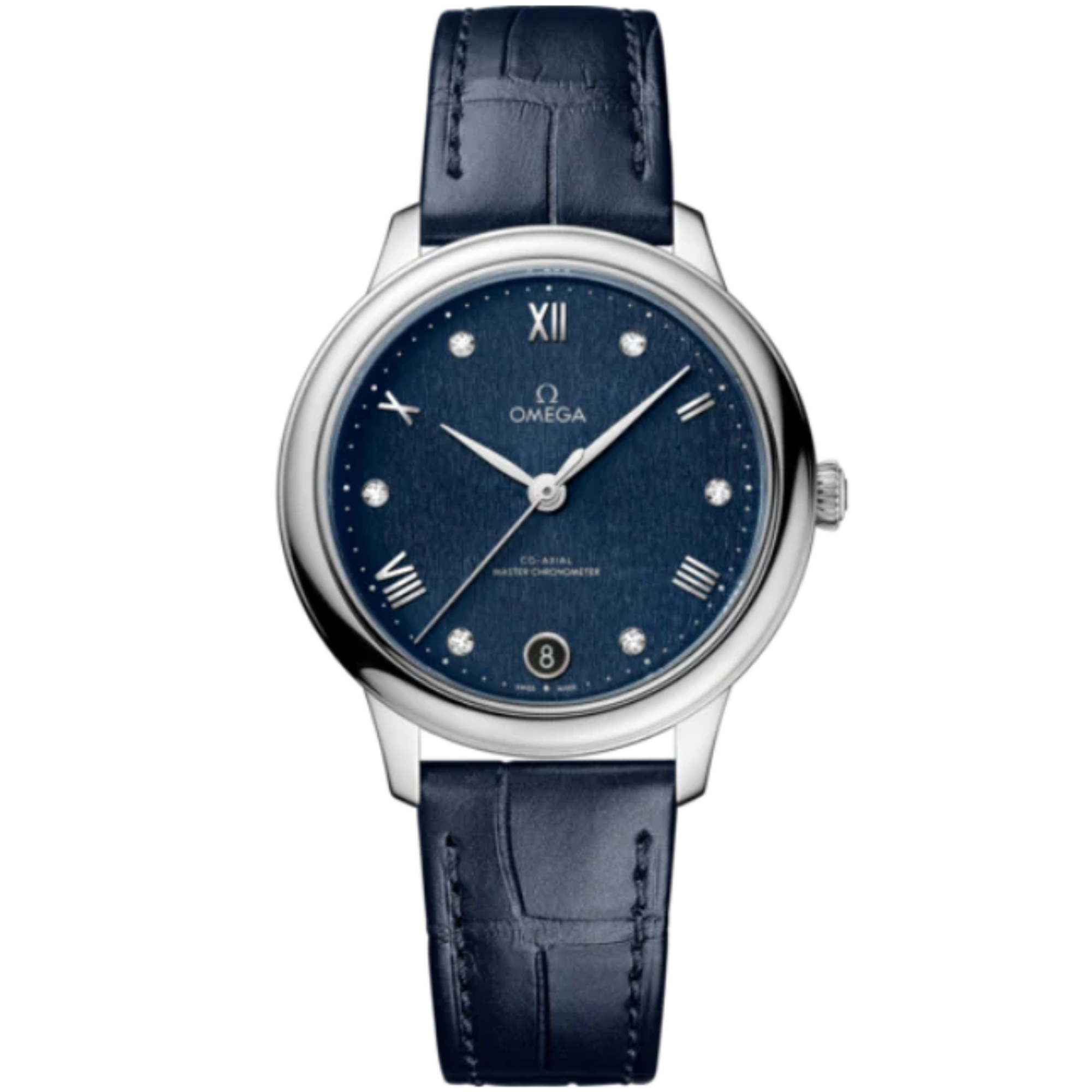 DE VILLE PRESTIGE 34 MM STAINLESS STEEL WITH BLUE DIAL - Omega