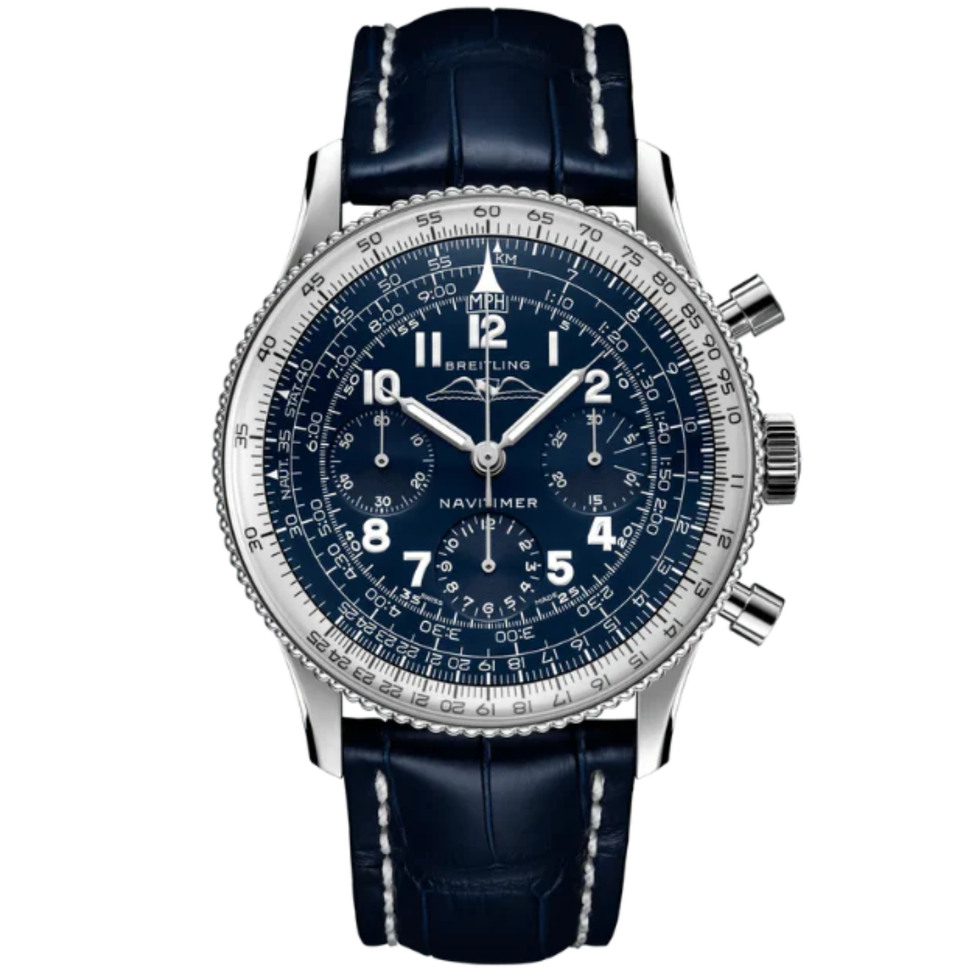 NAVITIMER 1959 EDITION 41 MM PLATINUM WITH BLUE DIAL - Breitling