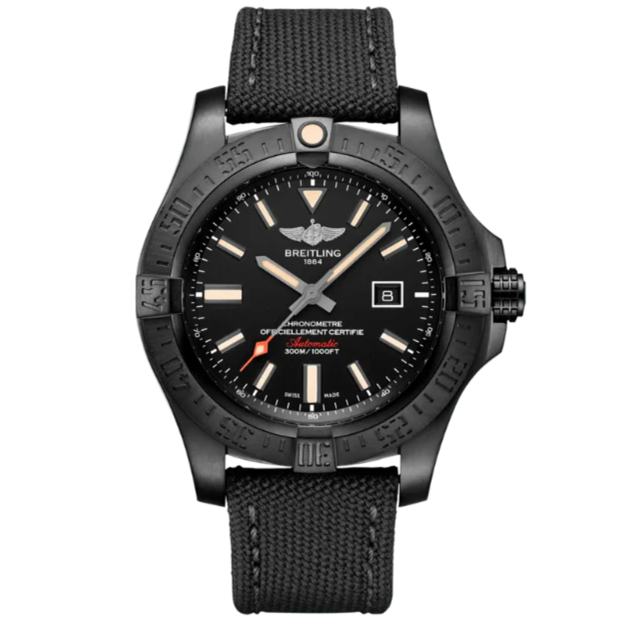 AVENGER BLACKBIRD 48 MM DLC-COATED TITANIUM WITH  BLACK DIAL - Breitling