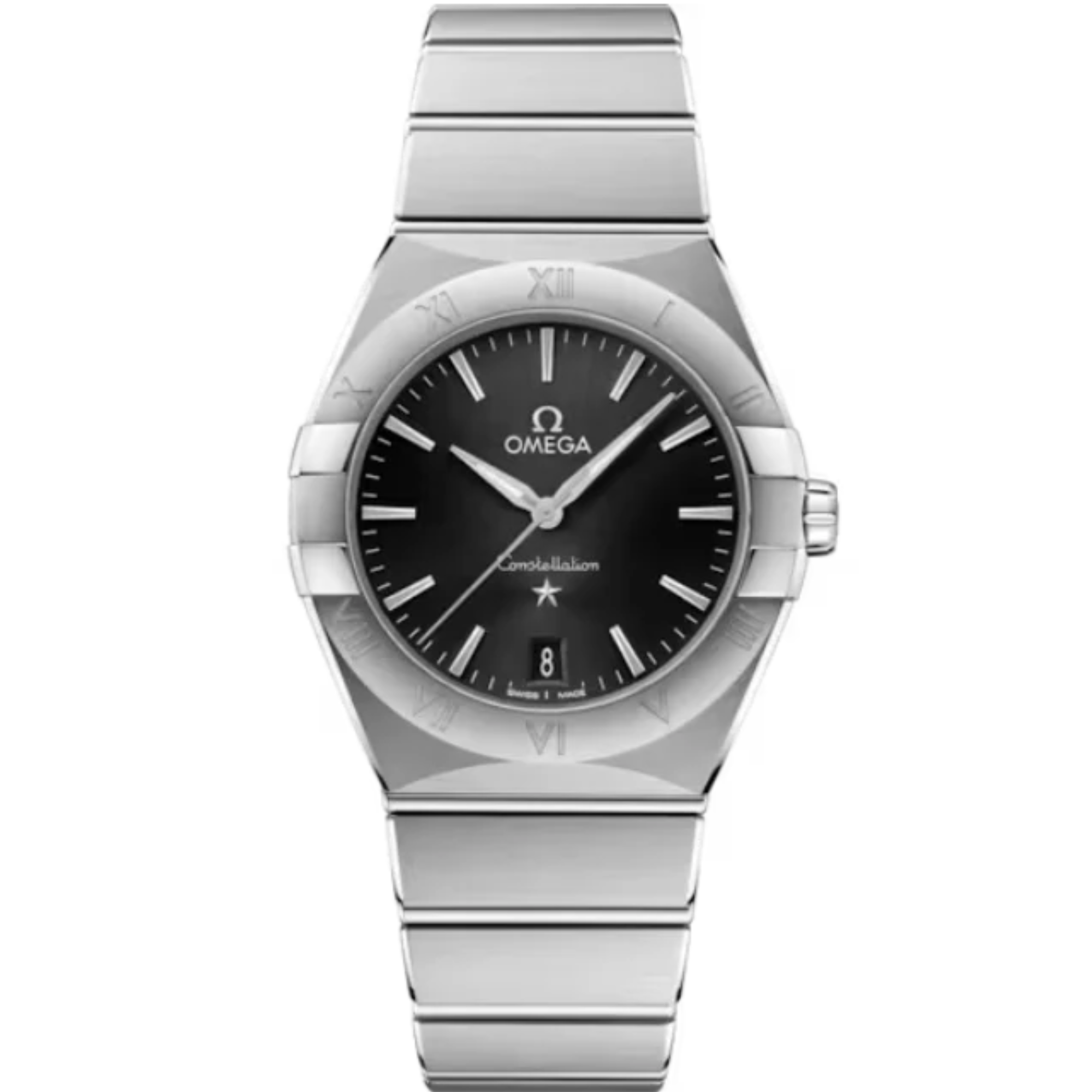 CONSTELLATION 36 MM STAINLESS STEEL WITH BLACK DIAL - Omega