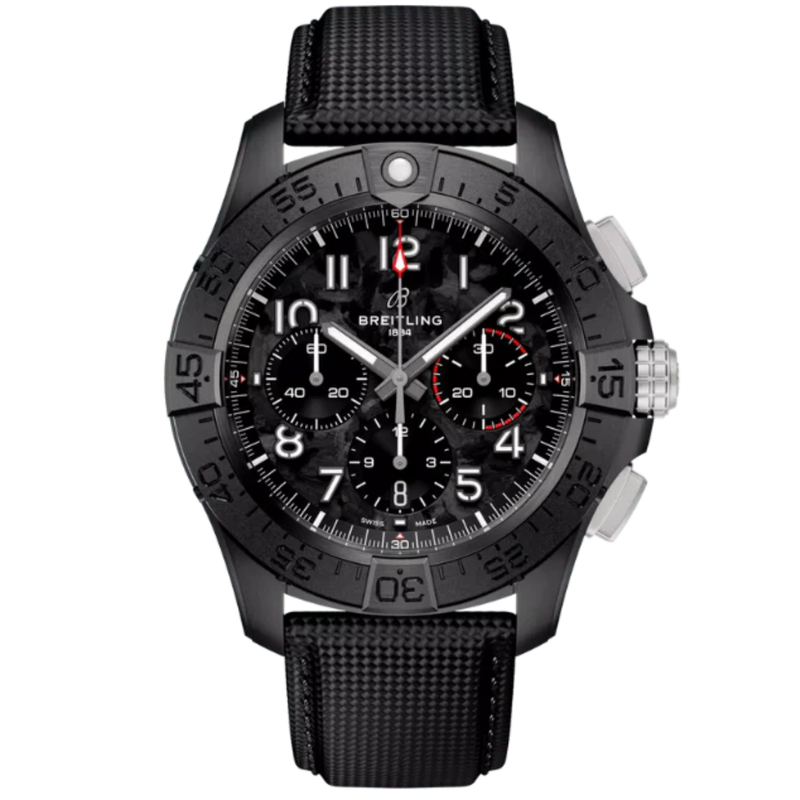AVENGER B01 CHRONOGRAPH NIGHT MISSION 44 MM CERAMIC WITH CARBON BLACK DIAL - Breitling