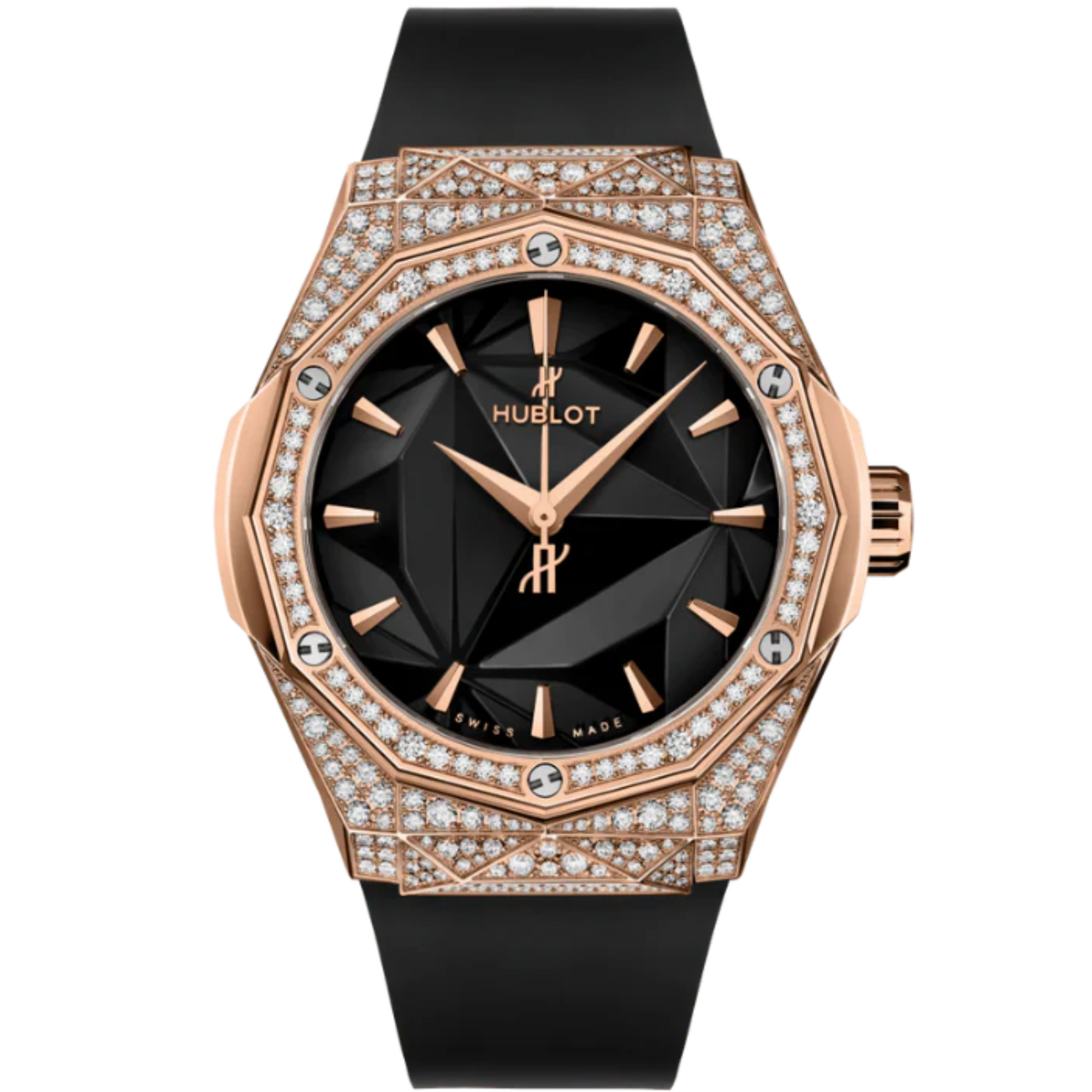 CLASSIC FUSION 40 MM ORLINSKI KING GOLD PAVÉ - Hublot