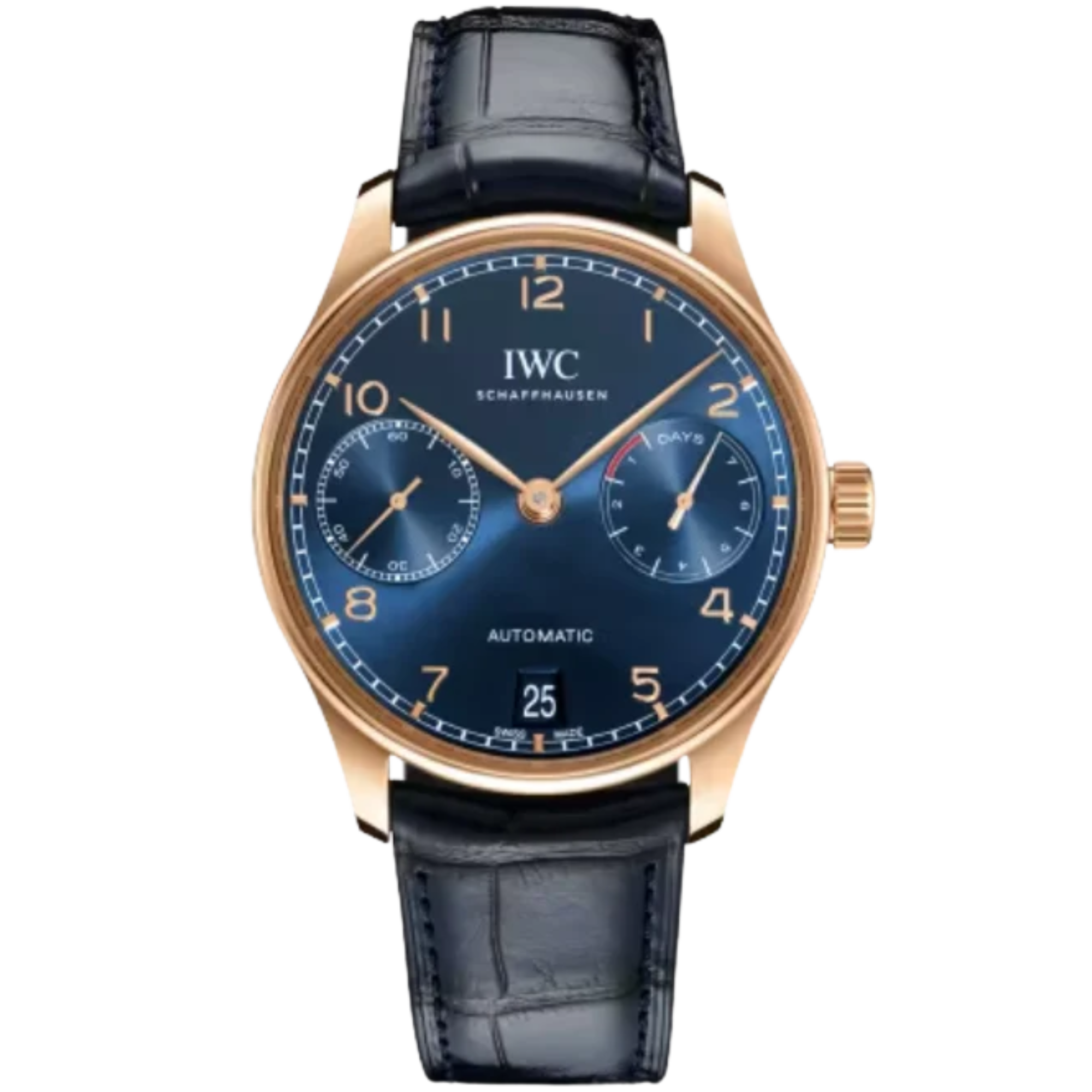 PORTUGIESER AUTOMATIC BOUTIQUE EDITION 42 MM GOLD WITH BLUE DIAL - IWC