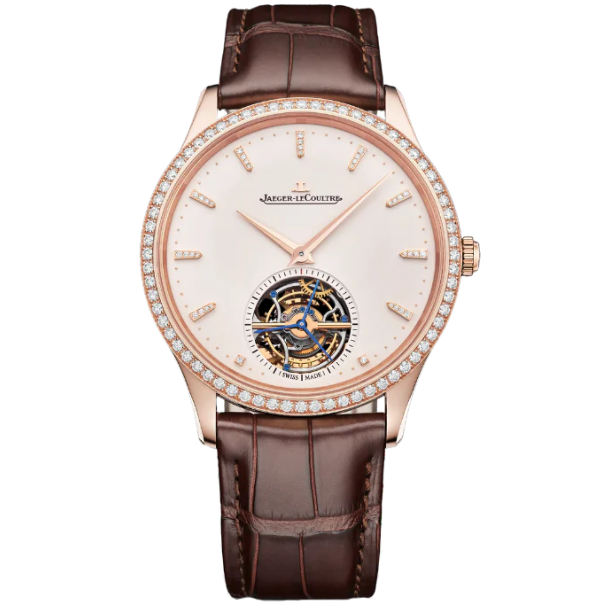 MASTER ULTRA THIN TOURBILLON 40 MM 18K ROSE GOLD WITH EGGSHELL BEIGE DIAL - Jaeger-LeCoultre
