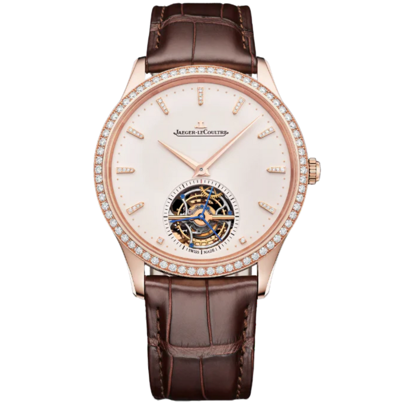 MASTER ULTRA THIN TOURBILLON 40 MM 18K ROSE GOLD WITH EGGSHELL BEIGE DIAL - Jaeger-LeCoultre