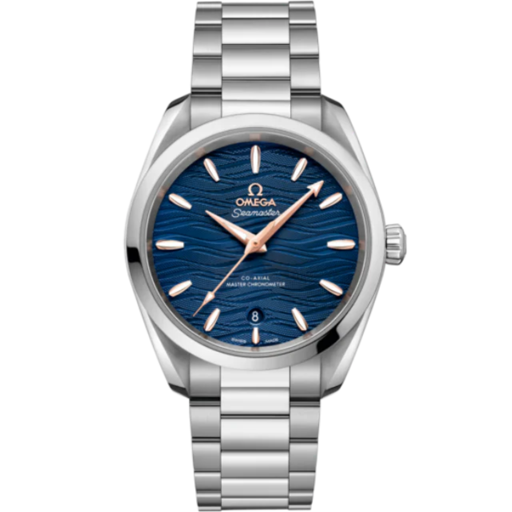 SEAMASTER AQUA TERRA 150M 38 MM STAINLESS STEEL WITH BLUE DIAL - Omega