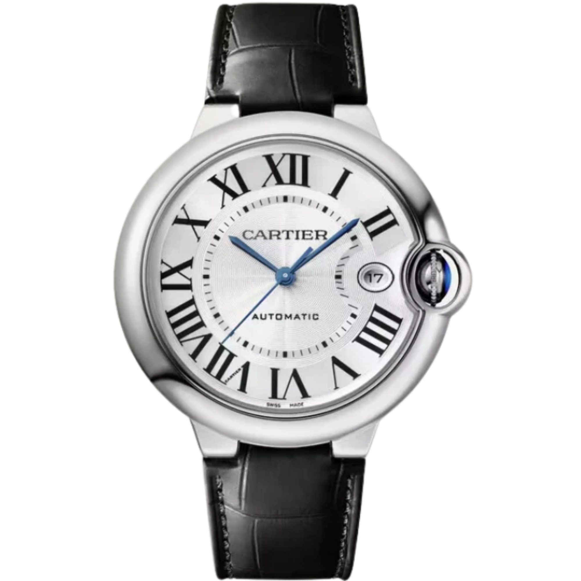 BALLON BLEU DE CARTIER 40 MM STAINLESS STEEL WITH SILVER GUILLOCHE DIAL - Cartier