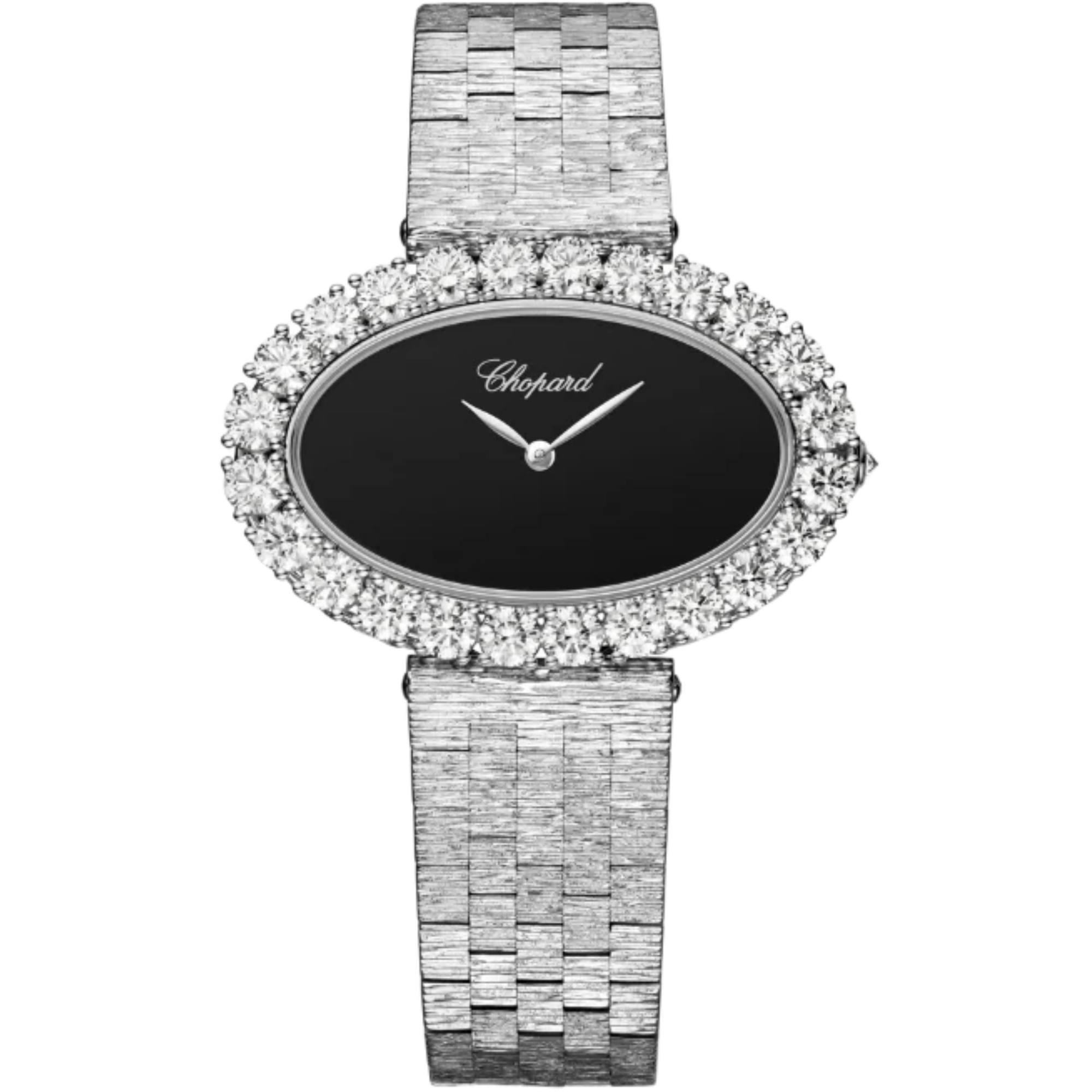 L'HEURE DU DIAMANT VINTAGE 26 MM ETHICAL WHITE GOLD WITH BLACK DIAL - Chopard