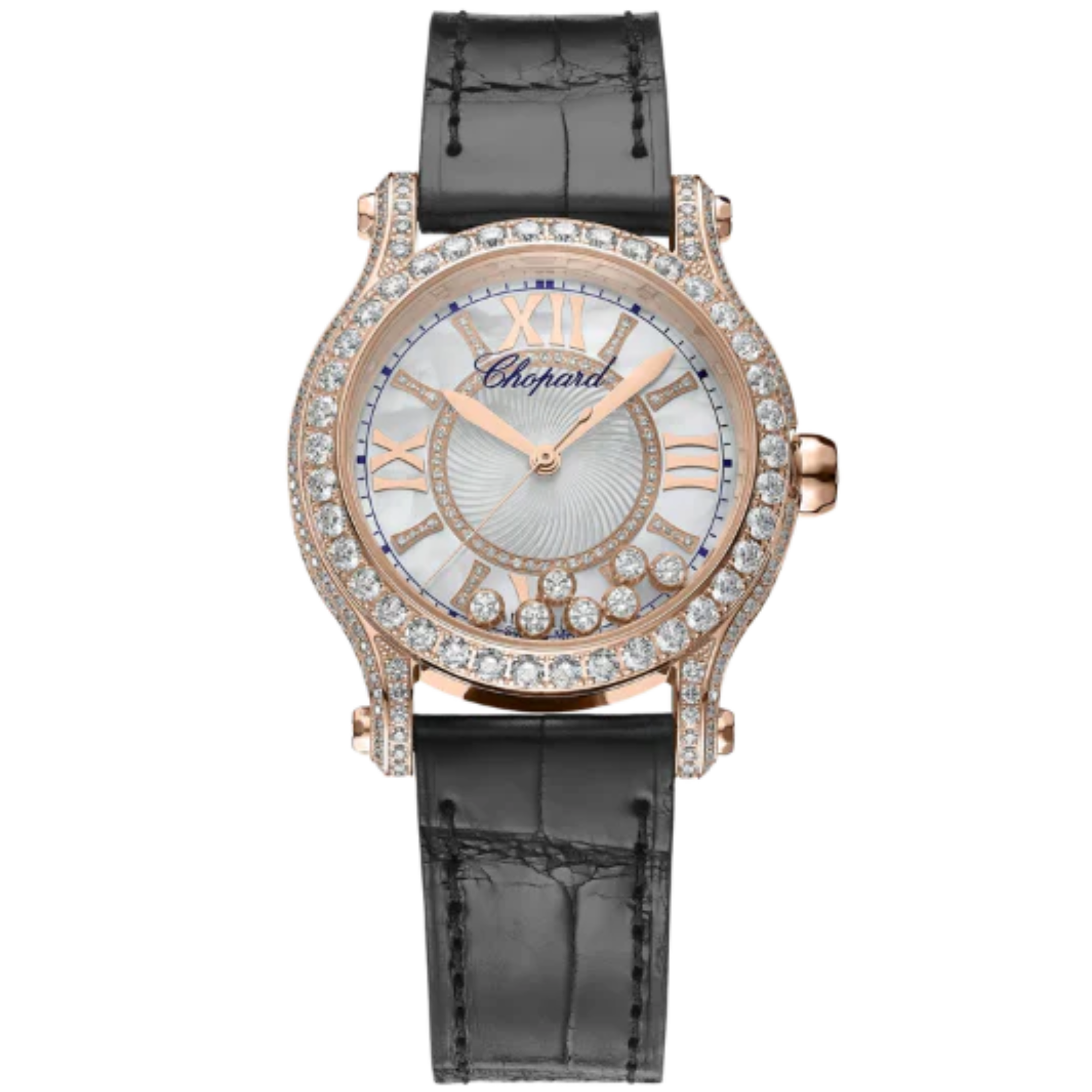 HAPPY SPORT 36 MM ETHICAL ROSE GOLD WITH MOTHER OF PEARL DIAL - Chopard