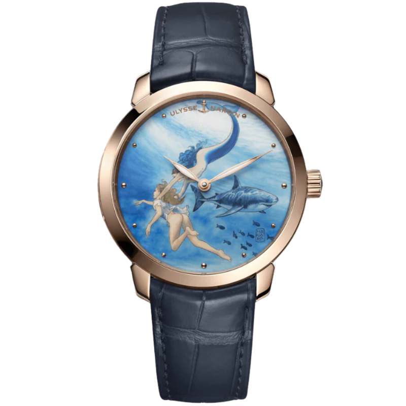 CLASSICO MANARA MANUFACTURE 40 MM ROSE GOLD WITH BLUE DIAL - Ulysse Nardin