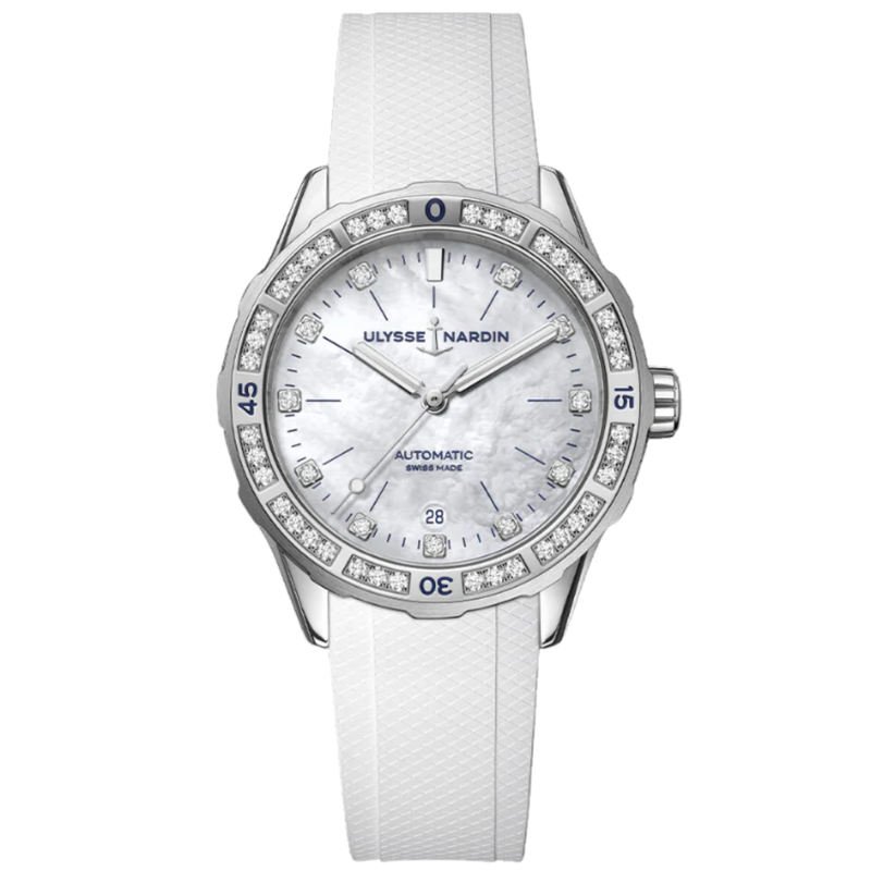 DIVER 39 MM STAINLESS STEEL WITH MOTHER OF PEARL DIAL - Ulysse Nardin